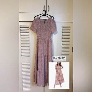 Floral Pink Women's Dress